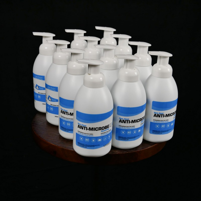 Alcohol free foaming hand sanitizer 550 ml Nutra One 12 bottles